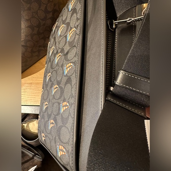 NWT！COACH District Crossbody Bag In Signature Canvas With Sailboat Print （CT898） - Picture 3 of 8